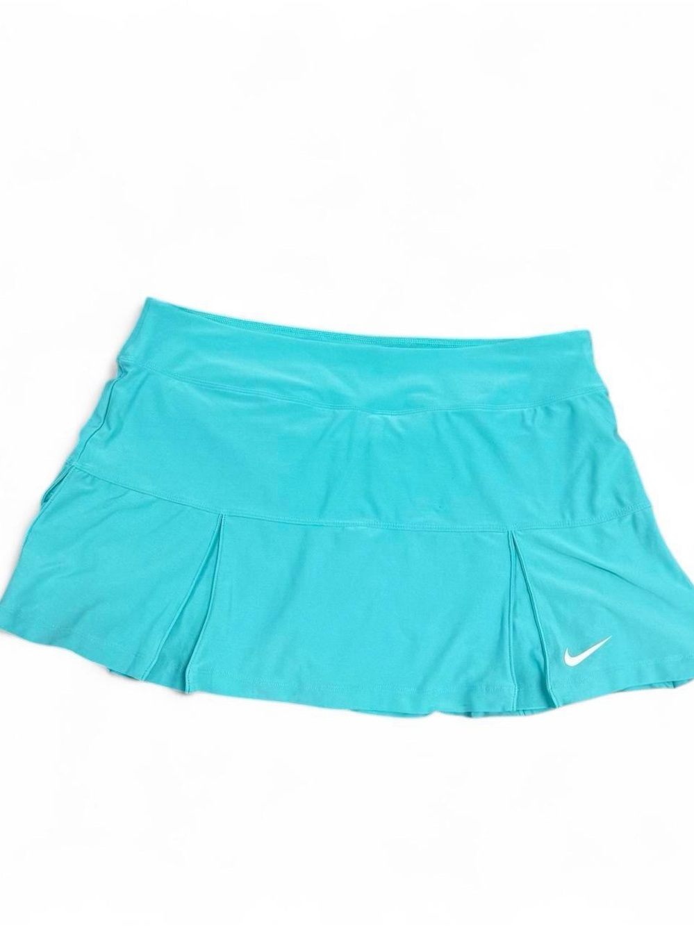 Nike Women's Teal Blue Athletic Skort with Pleated Hem